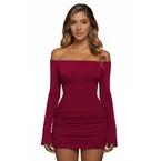 Sexy Off Shoulder Mini Bodycon Dress