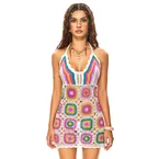 Handcrafted Aztec Crochet Cover Up Dress
