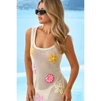 3D Starfish & Shells Crochet Beach Cover Up Dress