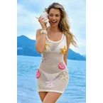 3D Starfish & Shells Crochet Beach Cover Up Dress