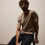 Brushed Lotus Crew - Coffee