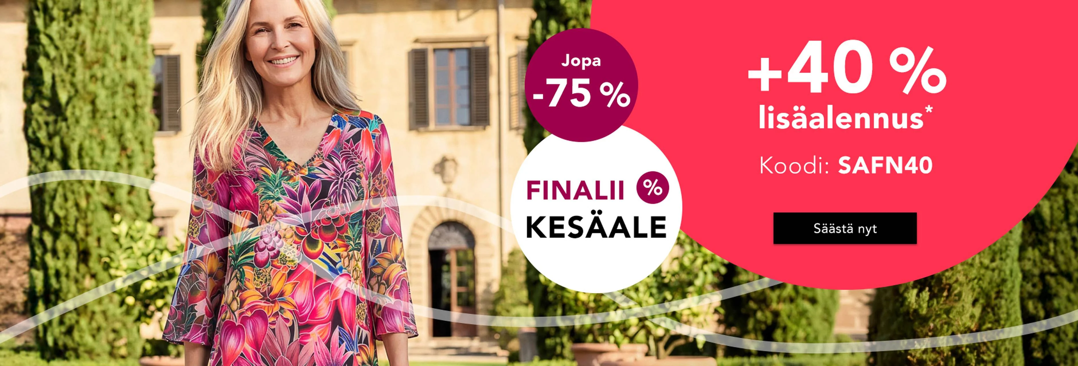 Kuponkinäyttö - Atelier Goldner - Atelier Goldner kesäale alennuskoodi: [[40 % lisäalennus]], jopa 75 % alennusta valikoiduista tuotteista