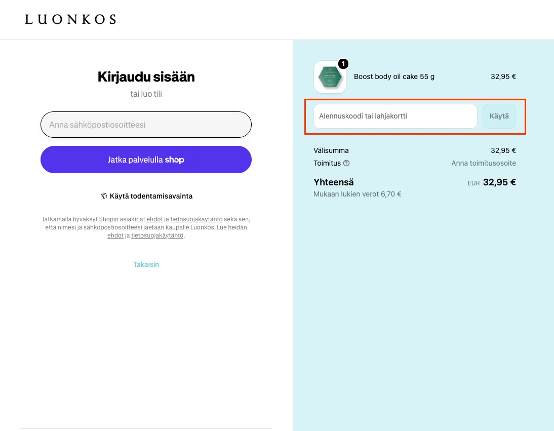 Kuinka käyttää - Luonkos