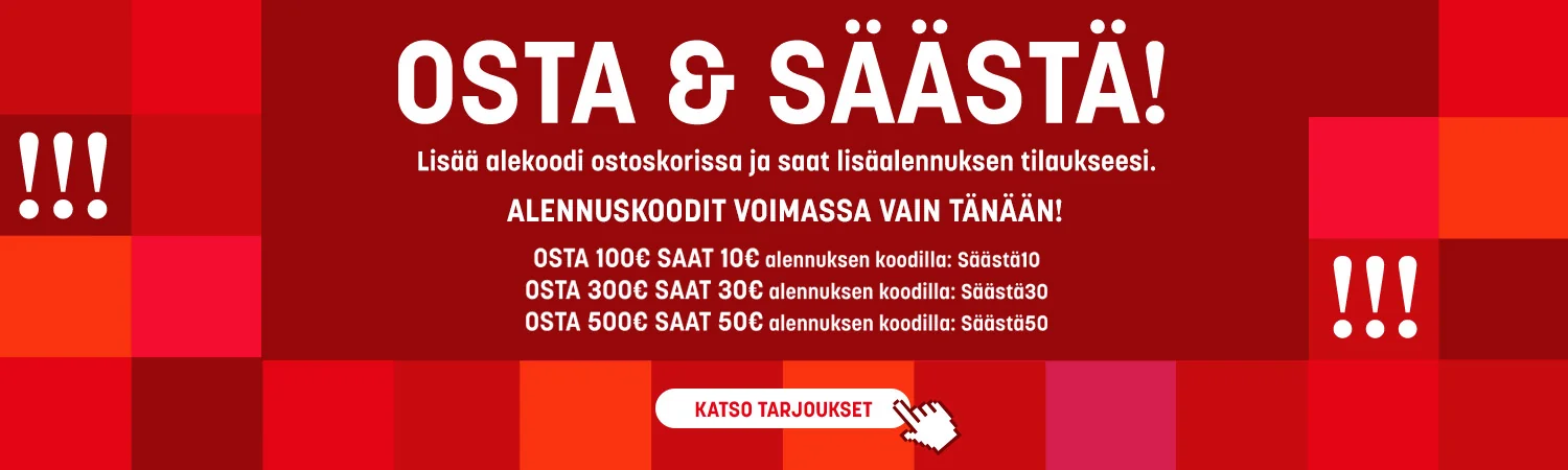 Kuponkinäyttö - Netrauta - Netrauta alennuskoodi: [[30€ alennus]] vähintään 300€ ostoksesta