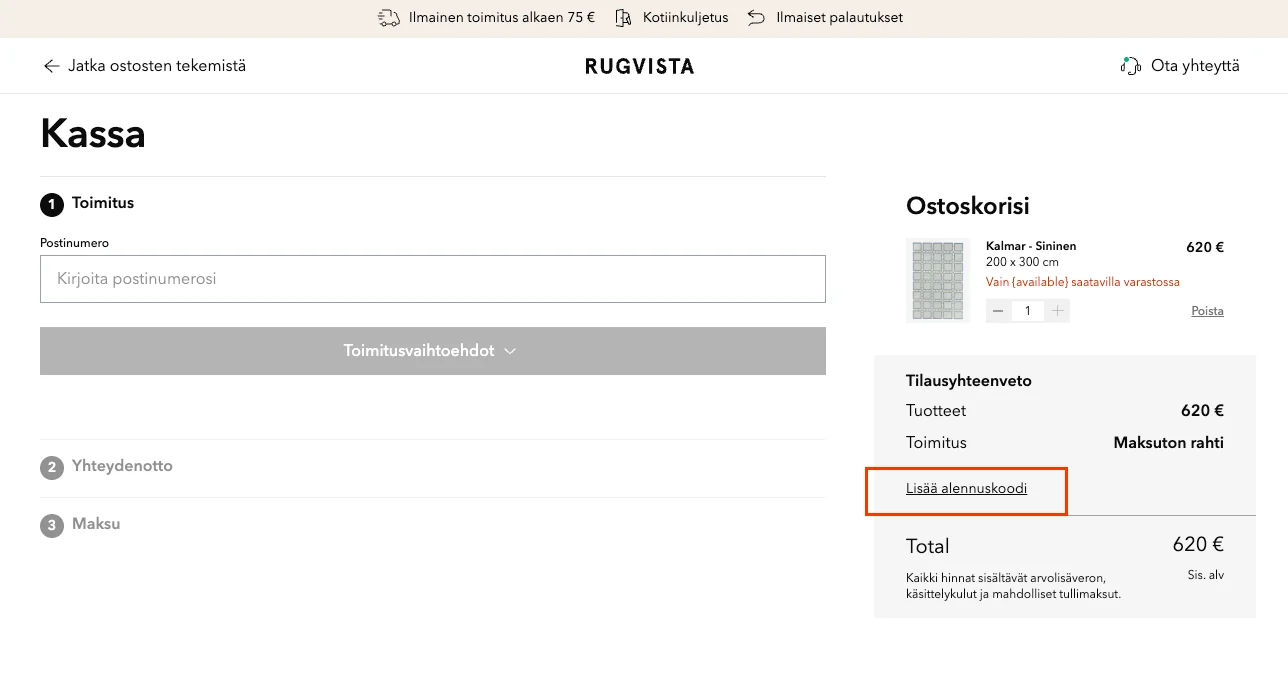 Kuinka käyttää - Rugvista
