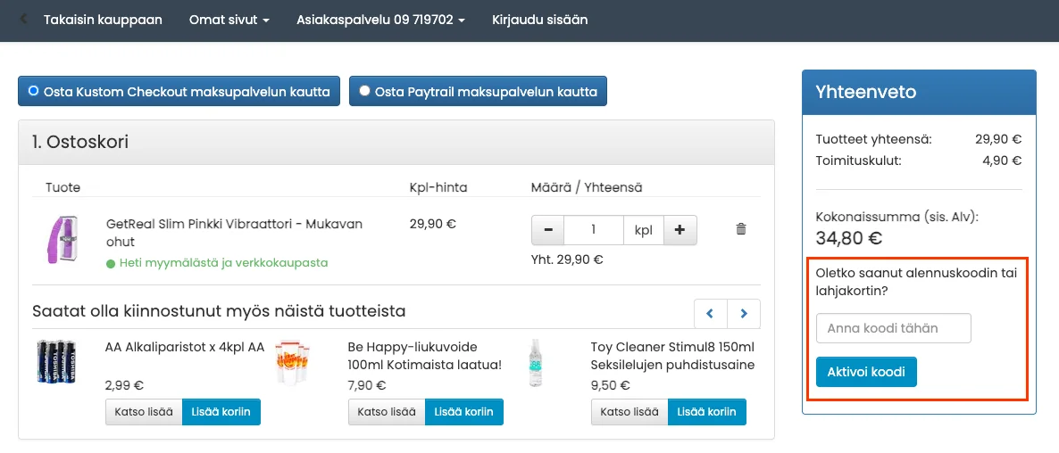 Kuinka käyttää - Sexshop