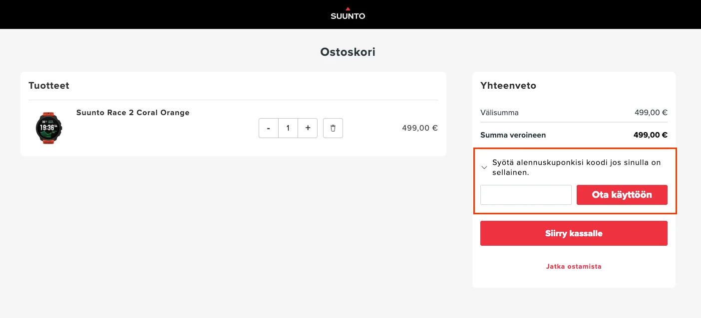 Kuinka käyttää - Suunto