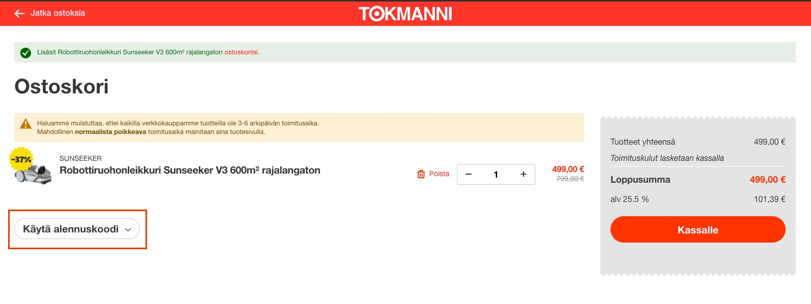 Kuinka käyttää - Tokmanni